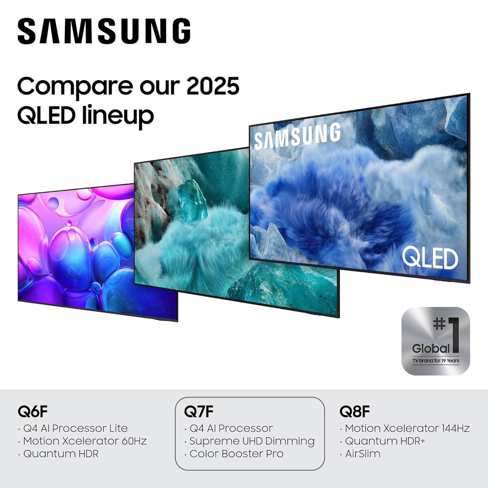 Samsung 85" QLED Q7F 4K Samsung Vision AI Smart TV (2025)