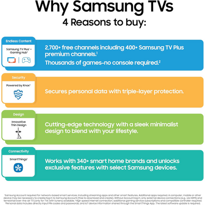 Samsung 85" QLED Q7F 4K Samsung Vision AI Smart TV (2025)