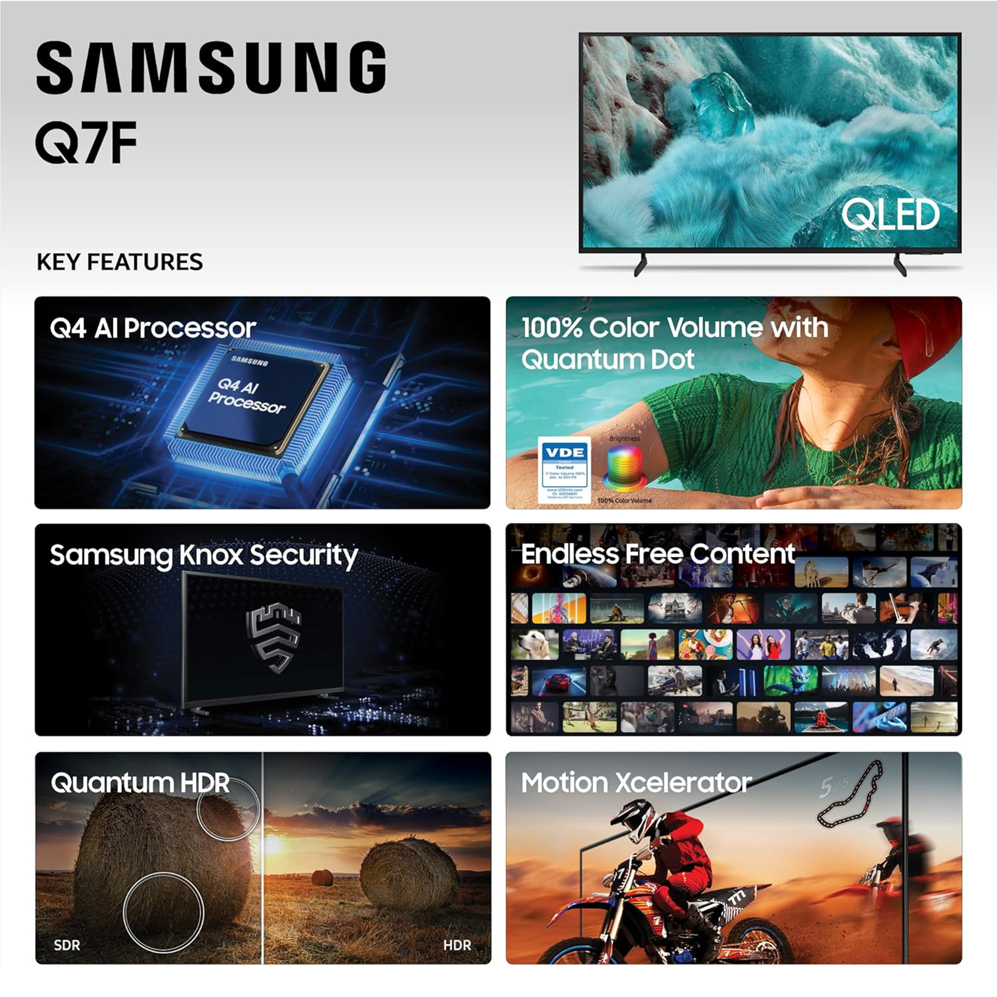Samsung 85" QLED Q7F 4K Samsung Vision AI Smart TV (2025)