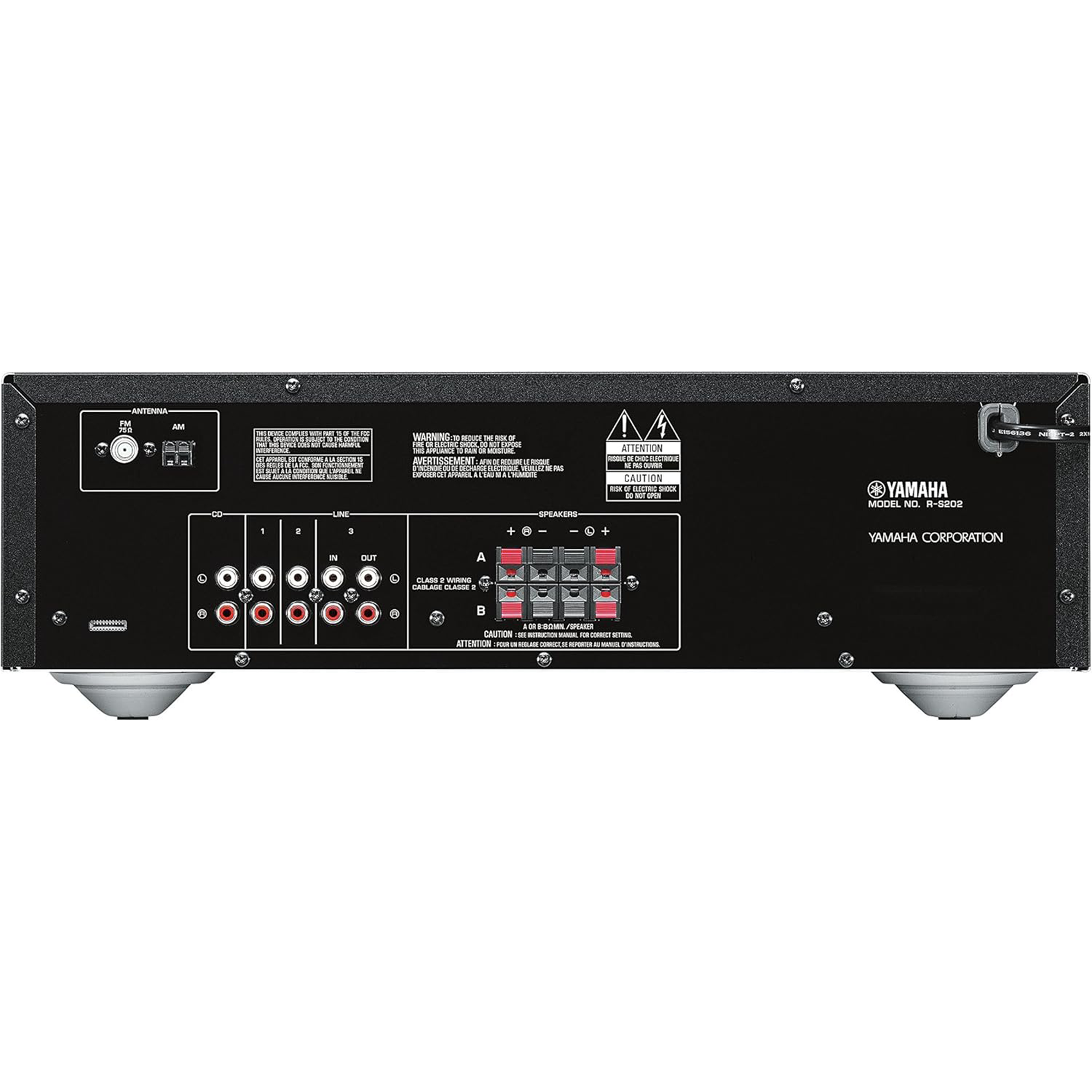 Yamaha R-S202 Stereo Receiver with Bluetooth (Black)