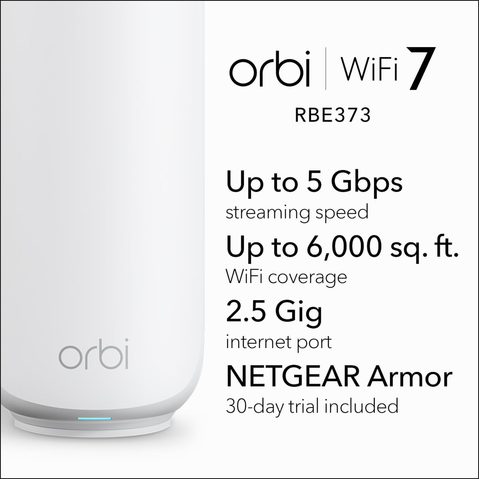 Netgear Orbi 370 BE50001 Wireless Dual-Band 3-Piece Mesh Wi-Fi System