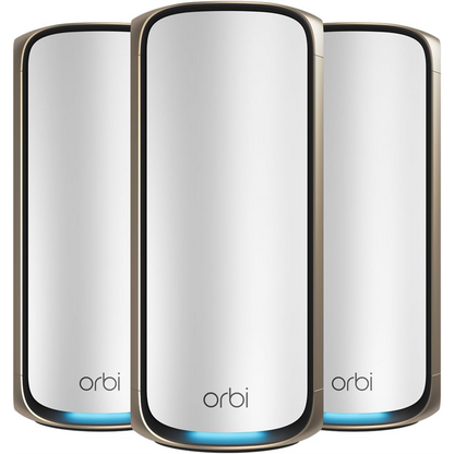 Netgear Orbi 970 BE27000 Wireless Quad-Band 3-Piece Mesh Wi-Fi System (White)