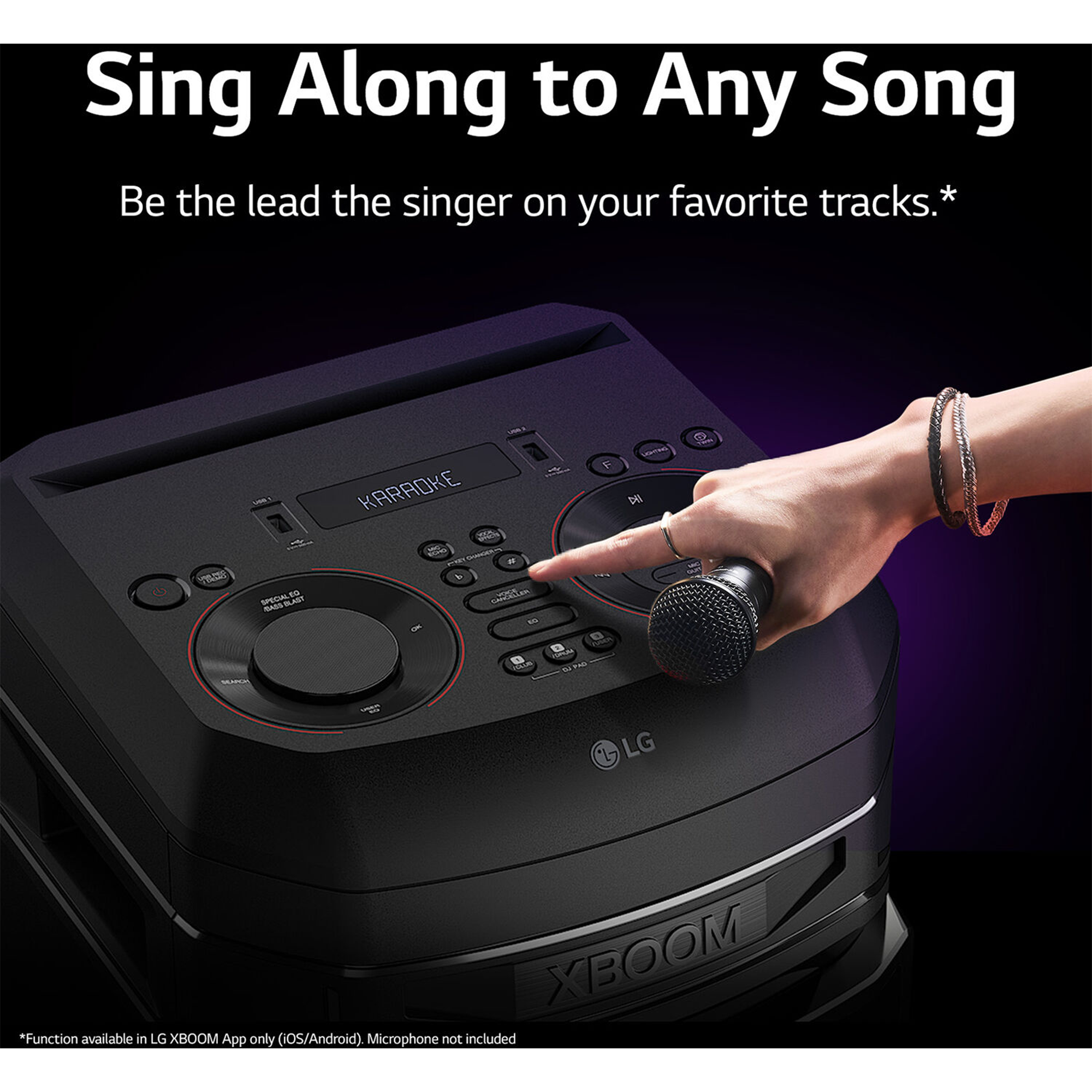LG RNC5 XBOOM Party  Speaker with 8 Inch Woofer and Super Bass Boost