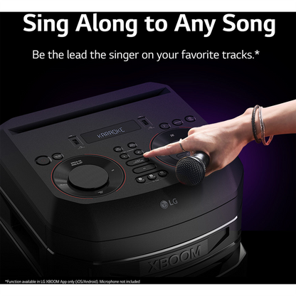 LG RNC5 XBOOM Party  Speaker with 8 Inch Woofer and Super Bass Boost