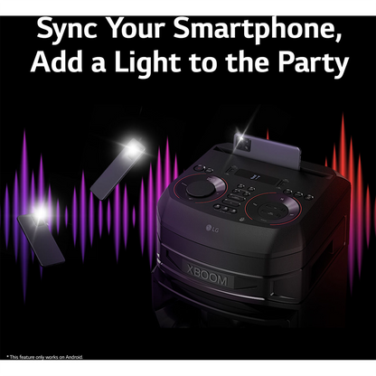 LG RNC5 XBOOM Party  Speaker with 8 Inch Woofer and Super Bass Boost