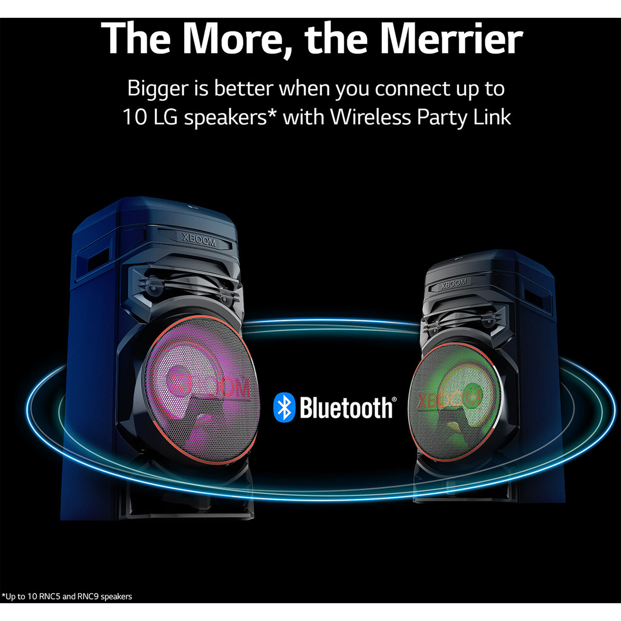 LG RNC5 XBOOM Party  Speaker with 8 Inch Woofer and Super Bass Boost