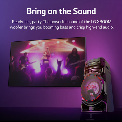 LG RNC5 XBOOM Party  Speaker with 8 Inch Woofer and Super Bass Boost