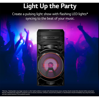 LG RNC5 XBOOM Party  Speaker with 8 Inch Woofer and Super Bass Boost