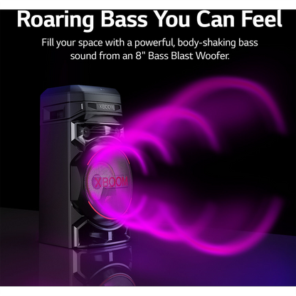 LG RNC5 XBOOM Party  Speaker with 8 Inch Woofer and Super Bass Boost