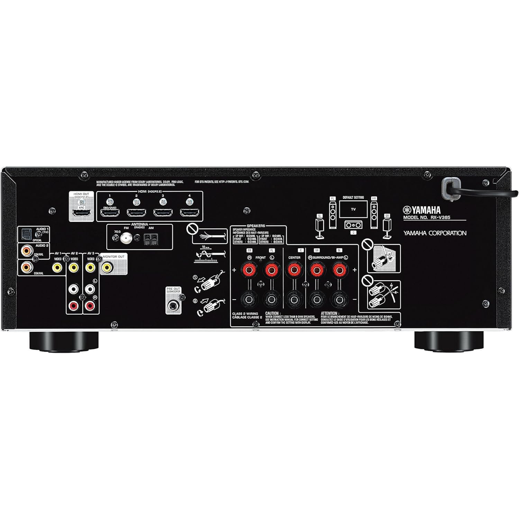 Yamaha RX-V385 5.1-Channel A/V Receiver