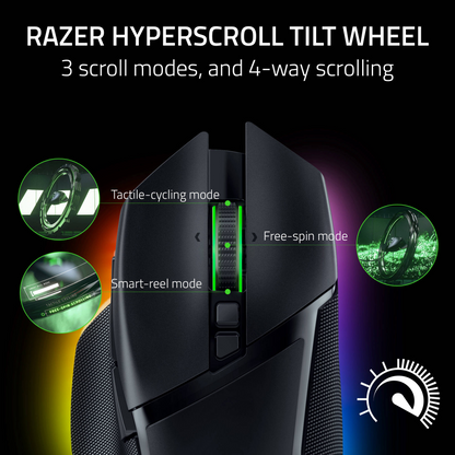 Razer Basilisk V3 Pro 35K Optical RGB Wired / Wireless Gaming Mouse (Black)
