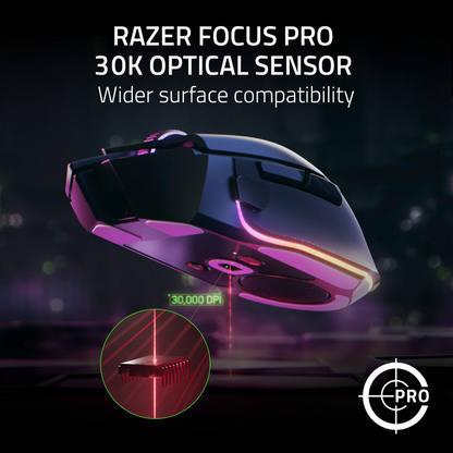 Razer Basilisk V3 Pro 35K Optical RGB Wired / Wireless Gaming Mouse (Black)
