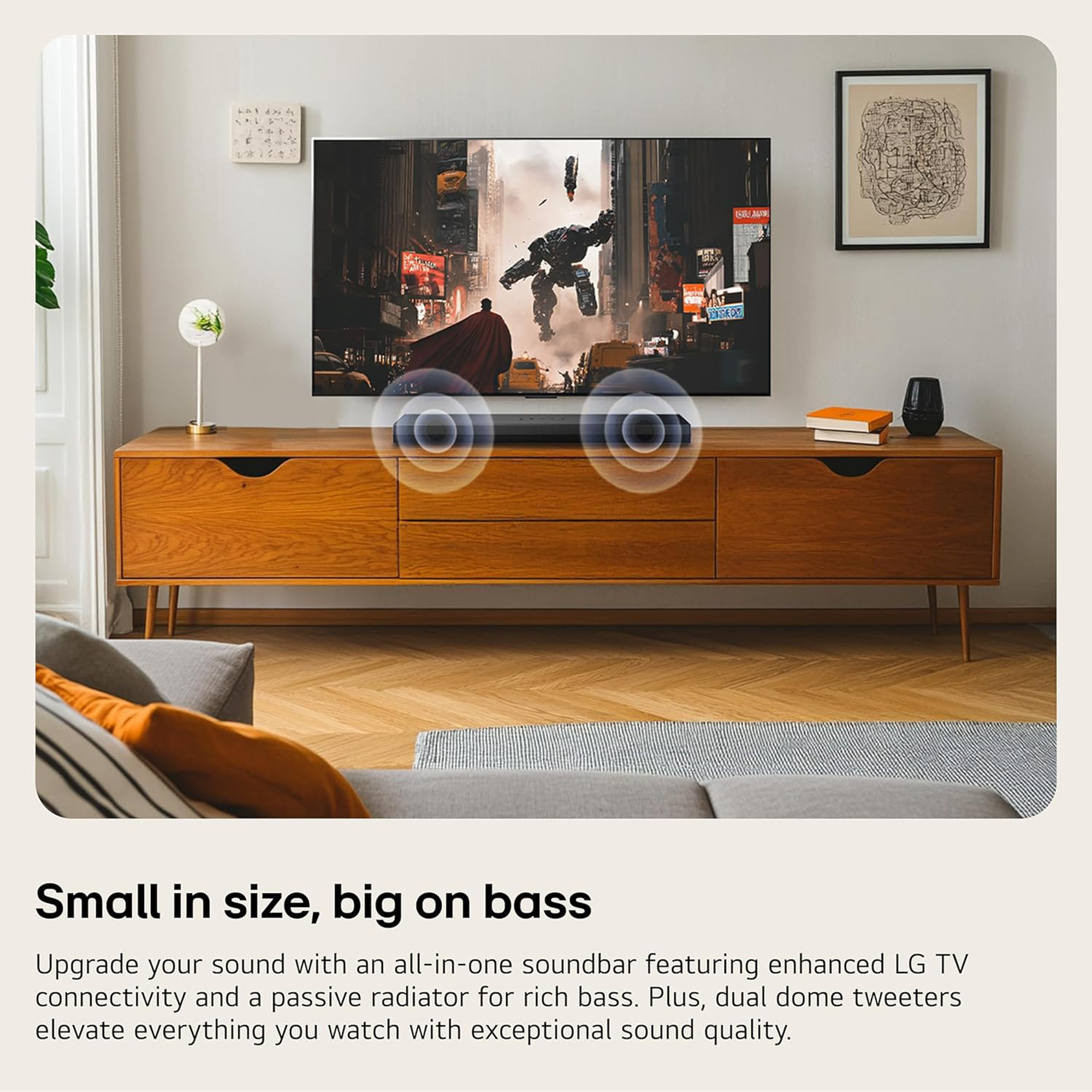 LG S20A 2-Channel Bluetooth All-in-One Soundbar (Black)