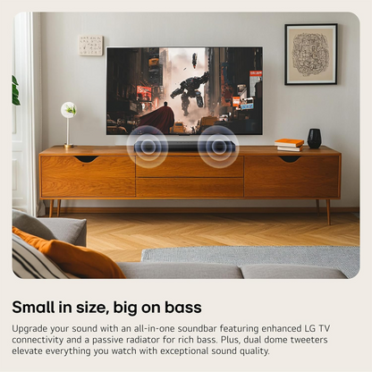 LG S20A 2-Channel Bluetooth All-in-One Soundbar (Black)