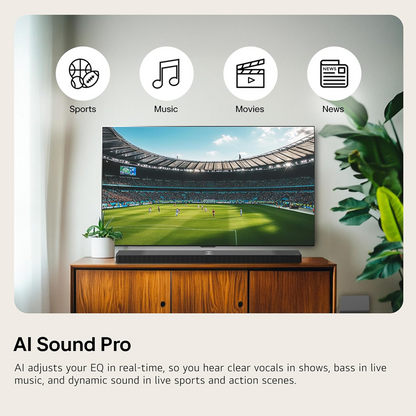 LG S20A 2-Channel Bluetooth All-in-One Soundbar (Black)