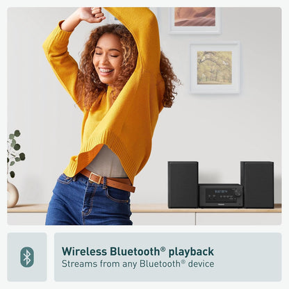 Panasonic 80W Wireless Stereo System with CD Player & FM Radio