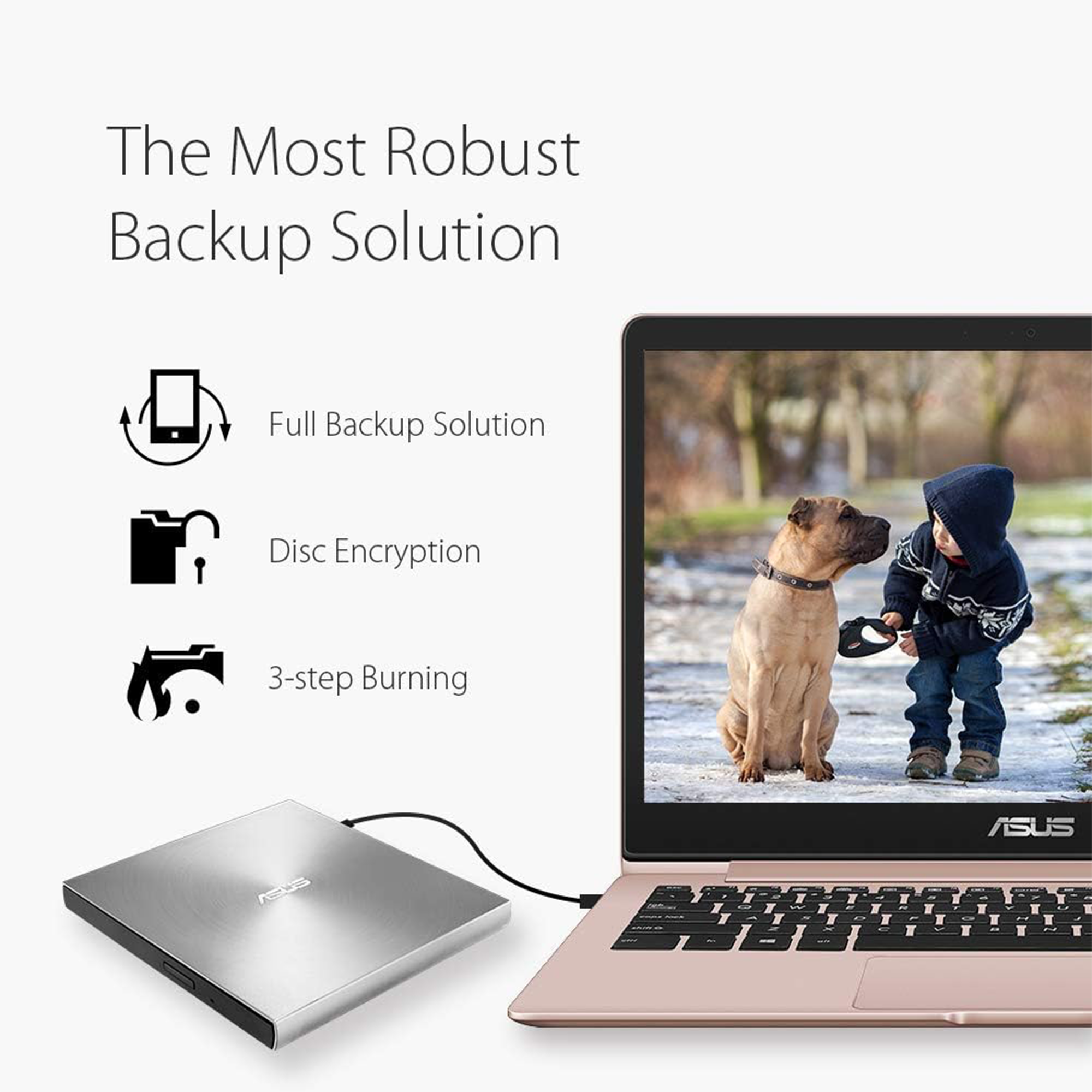 ASUS ZenDrive U9M External DVD Re-Writer (Silver)