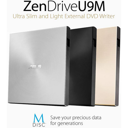 ASUS ZenDrive U9M External DVD Re-Writer (Silver)