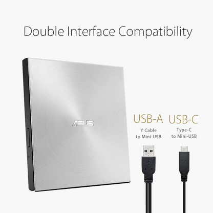 ASUS ZenDrive U9M External DVD Re-Writer (Silver)