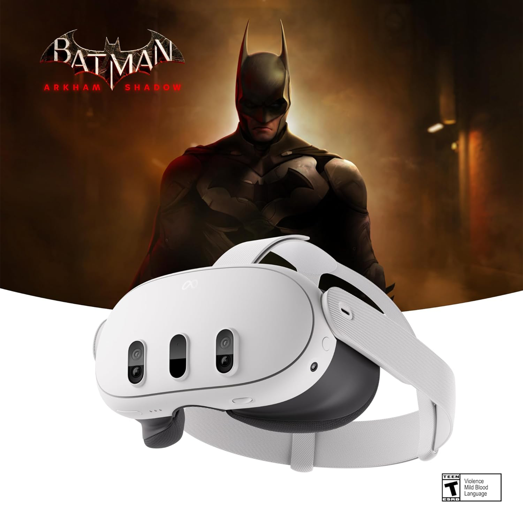 Meta Quest 3S Advanced All-in-One VR Headset with Batman: Arkham Shadow (256GB)