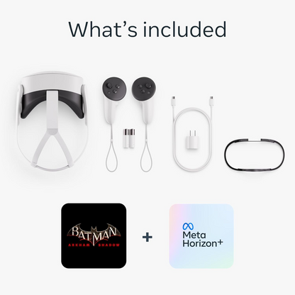 Meta Quest 3S Advanced All-in-One VR Headset with Batman: Arkham Shadow (128GB)