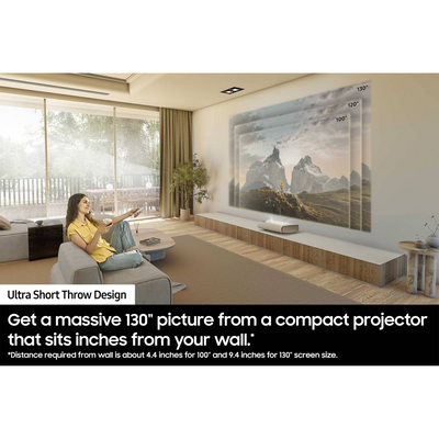 Samsung The Premiere LPU9D 3450-Lumen UHD 4K Ultra Short-Throw Laser Smart Home Theater Projector