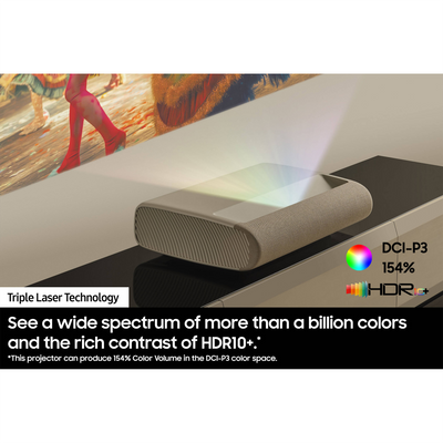 Samsung The Premiere LPU9D 3450-Lumen UHD 4K Ultra Short-Throw Laser Smart Home Theater Projector