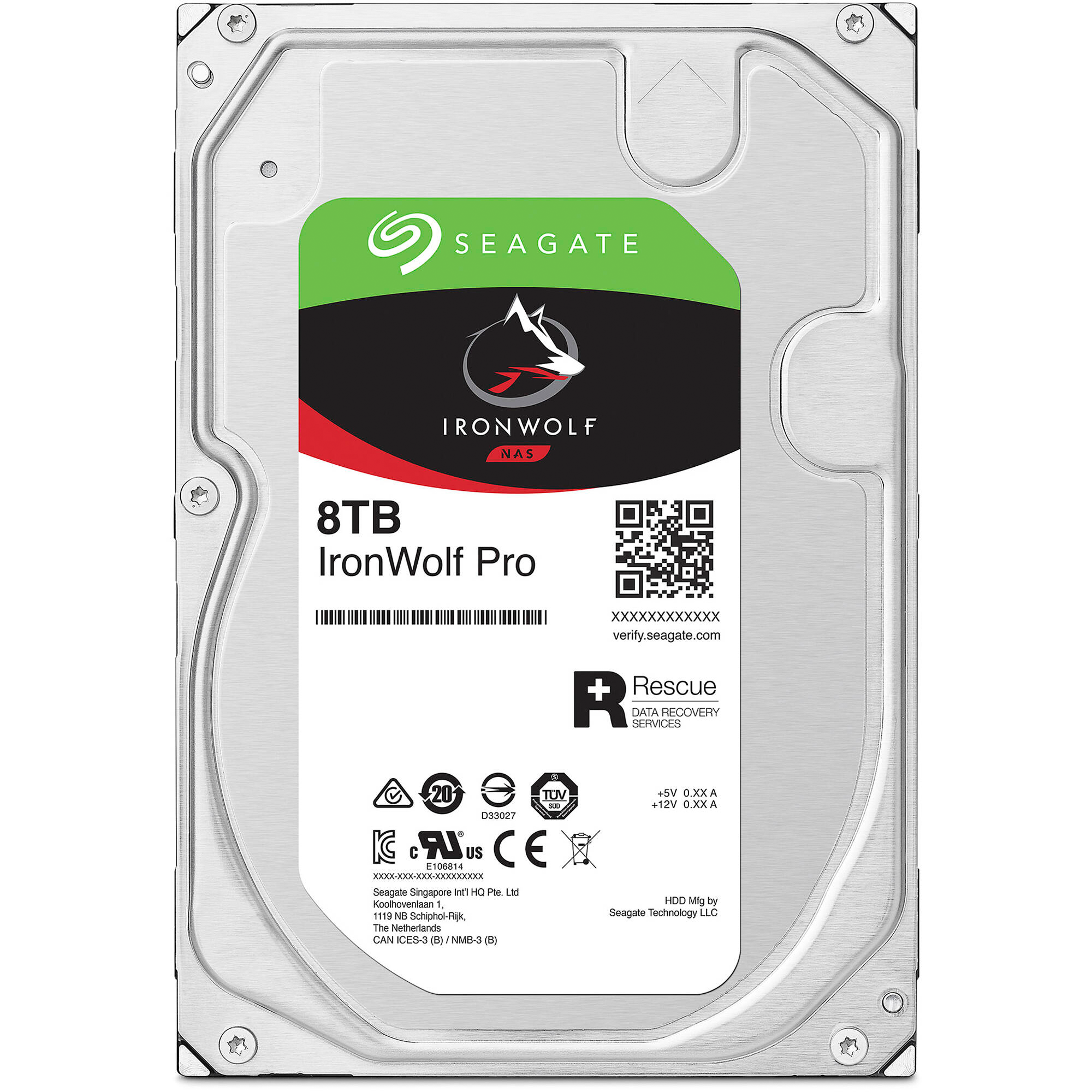 Seagate 8TB IronWolf Pro 7200 rpm SATA III 3.5" Internal NAS HDD (CMR)