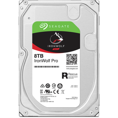 Seagate 8TB IronWolf Pro 7200 rpm SATA III 3.5" Internal NAS HDD (CMR)