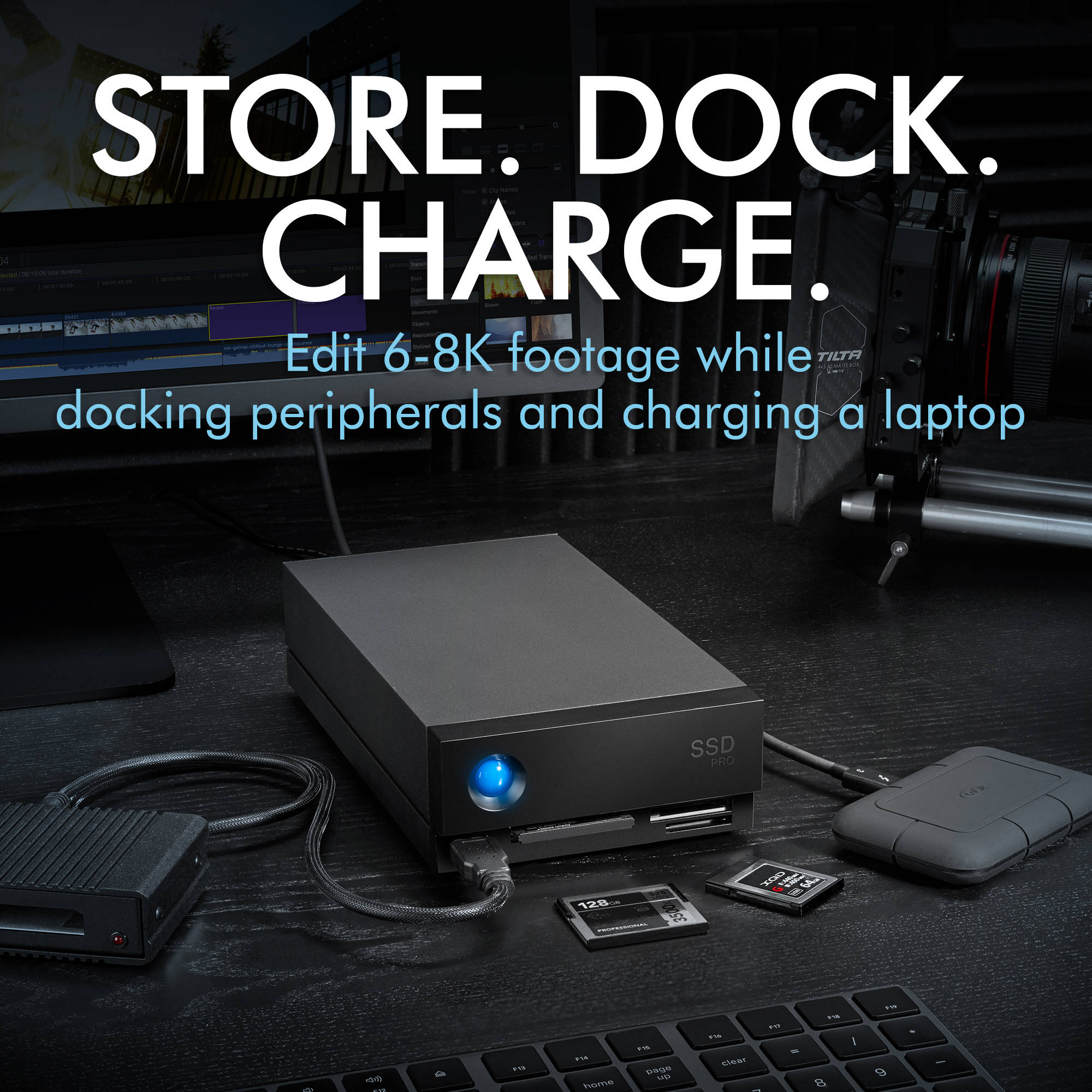 LaCie 2TB 1big Dock SSD Pro Thunderbolt 3 - Black