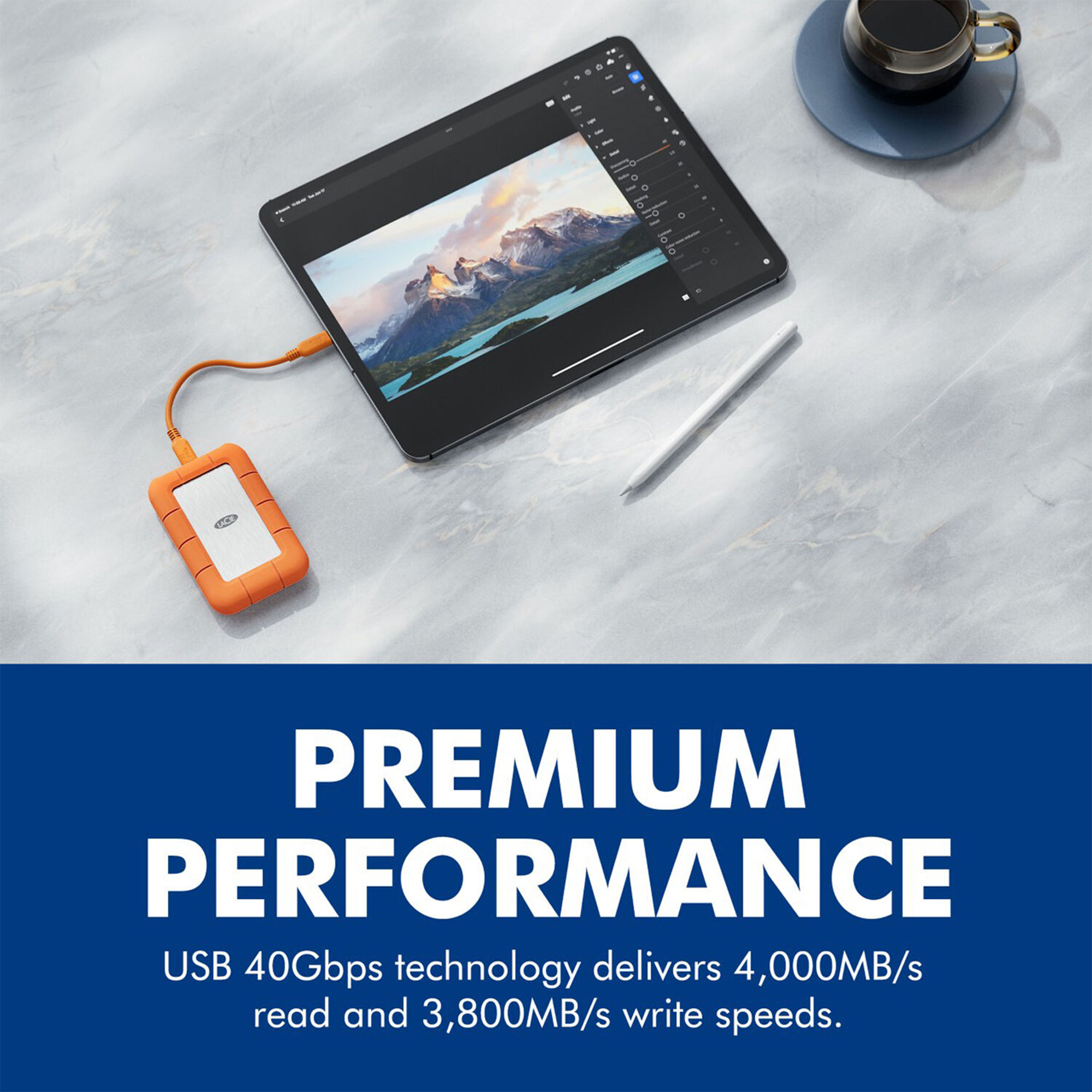 LaCie 1TB Rugged SSD4 USB4 External SSD