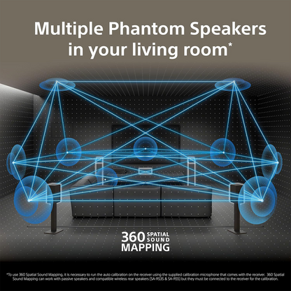 Sony STR-AN1000 7.2-channel home theater receiver with Dolby Atmos® Bluetooth® Apple AirPlay® 2 and Chromecast built-in