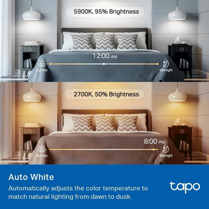 TP‑Link Tapo L535E Smart Wi‑Fi Light Bulb – A19 E26 (Matter-Certified)