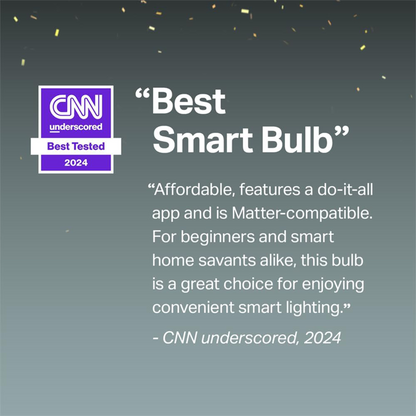 TP‑Link Tapo L535E Smart Wi‑Fi Light Bulb – A19 E26 (Matter-Certified)