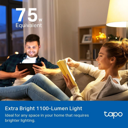 TP‑Link Tapo L535E Smart Wi‑Fi Light Bulb – A19 E26 (Matter-Certified)