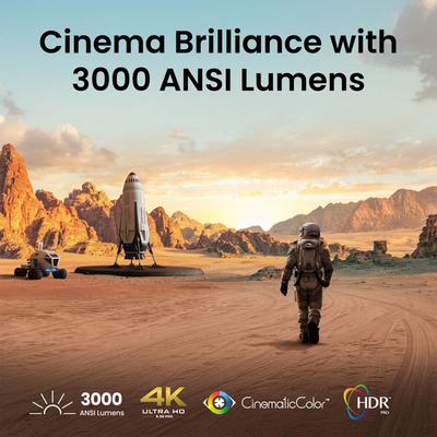 BenQ TK705I 3000-Lumen UHD 4K LED DLP Smart Home Entertainment Projector