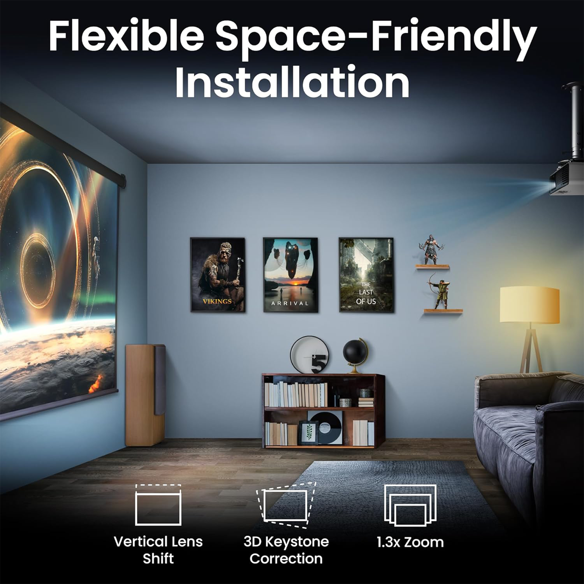 BenQ TK710 3200-Lumen XPR UHD 4K Laser DLP Gaming Projector