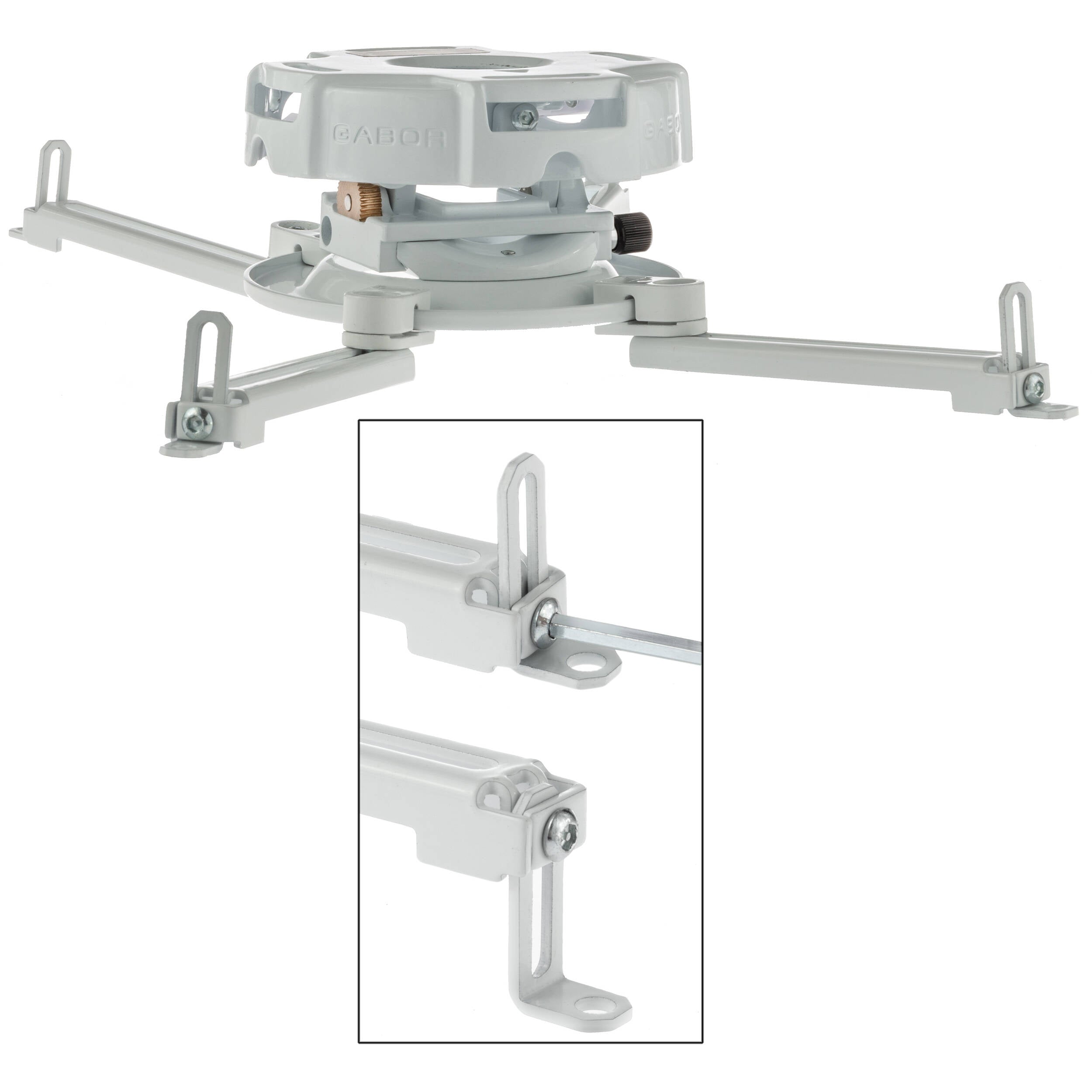 Gabor UPMP-1000W AccuGear Universal Projector Ceiling Mount (White)