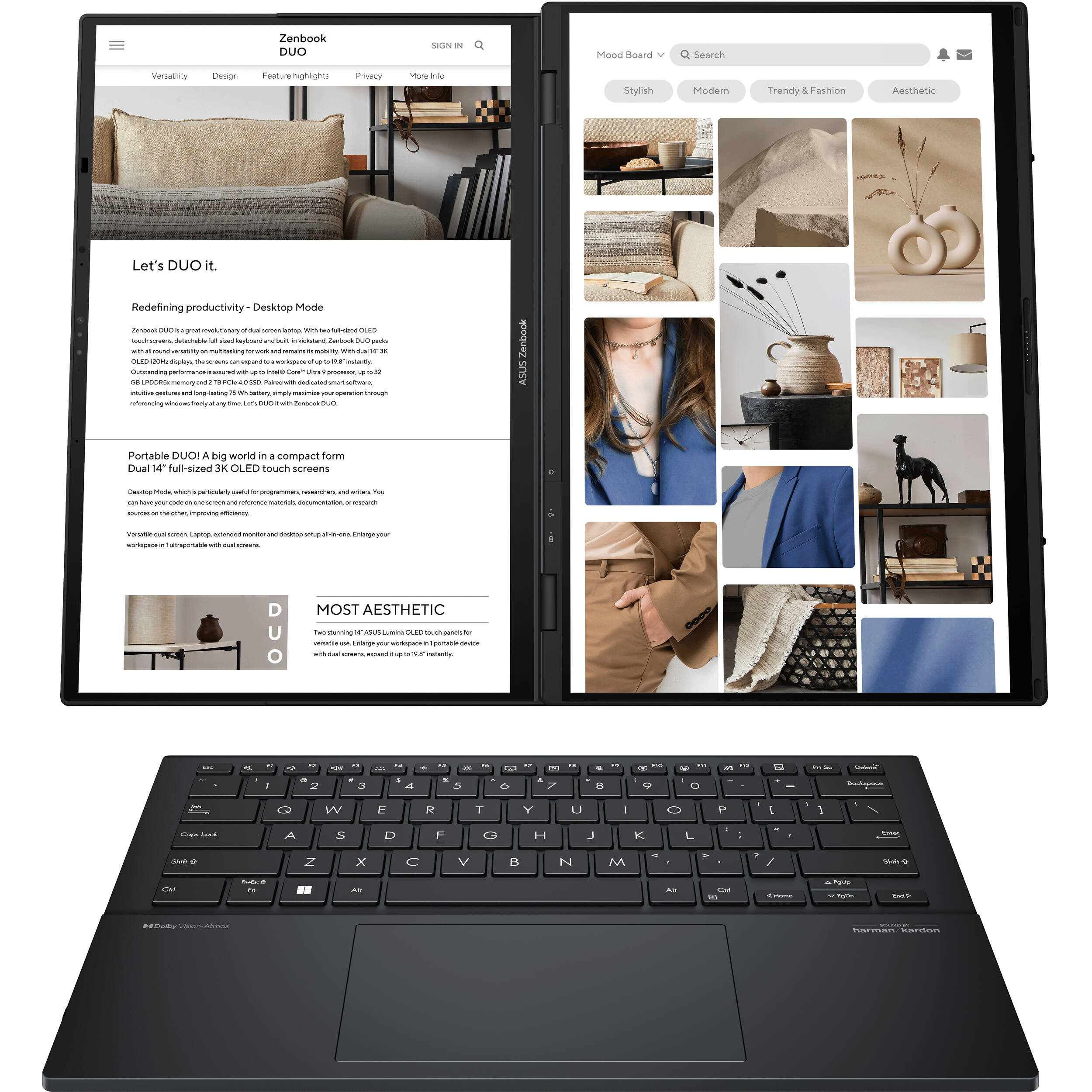 ASUS Zenbook Duo UX8406CA-PS99T 2 in 1 Notebook (Inkwell Gray)