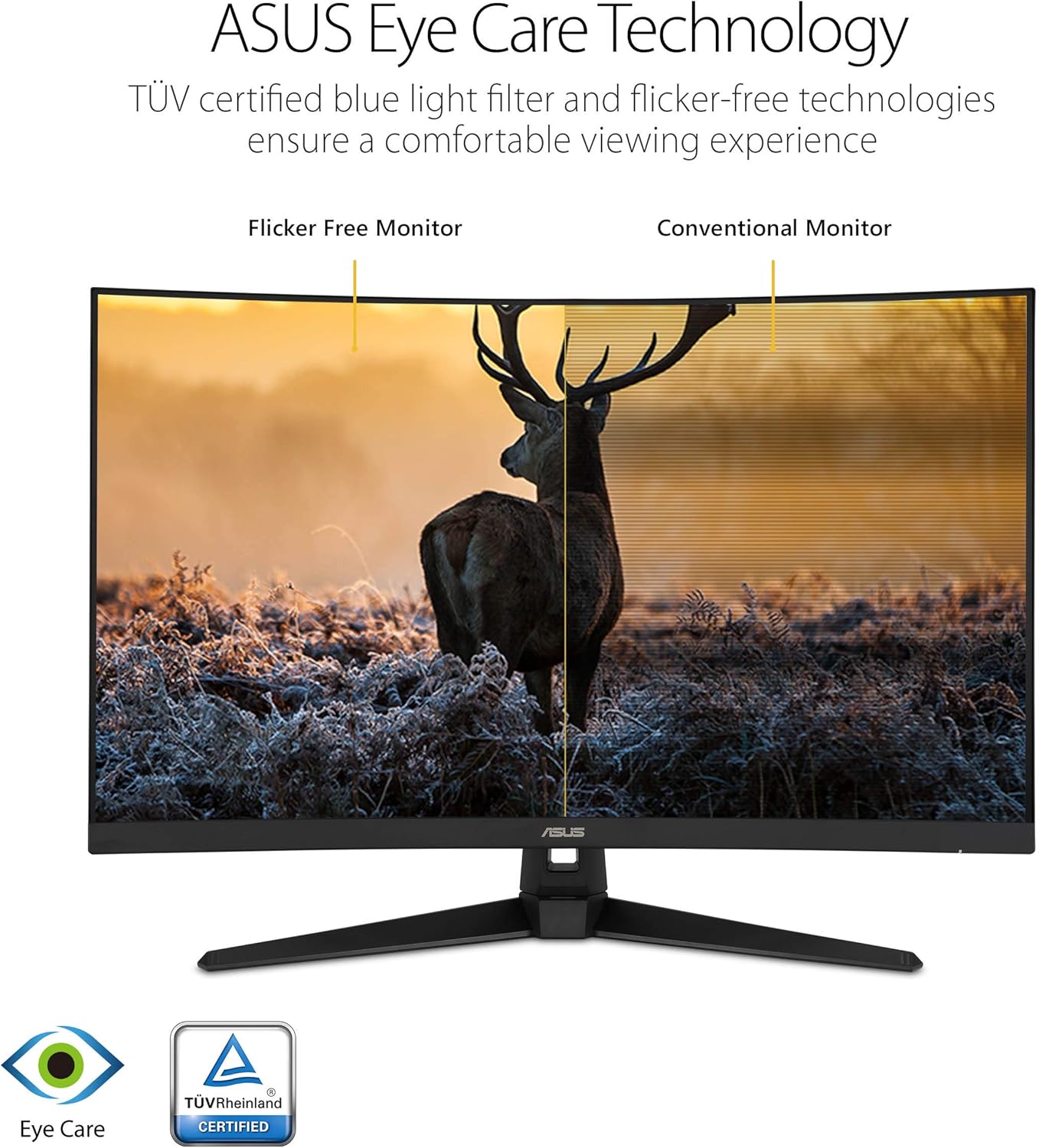 ASUS TUF VG328H1B 31.5" 165 Hz Curved Gaming LCD Monitor