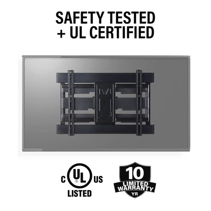 SANUS VLFS820-B2 Super Slim Full-Motion TV Mount for Most 40"-90" TVs up to 125 lbs