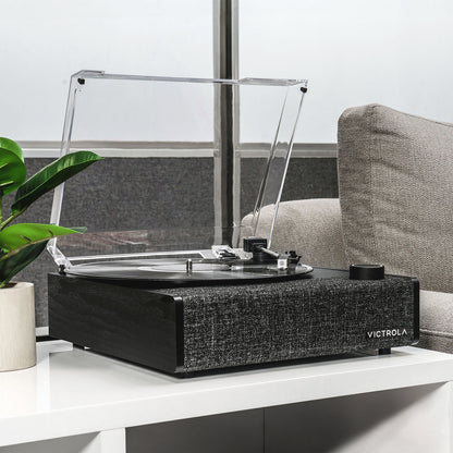 Victrola Eastwood II Manual Three-Speed Turntable with Bluetooth (Black)