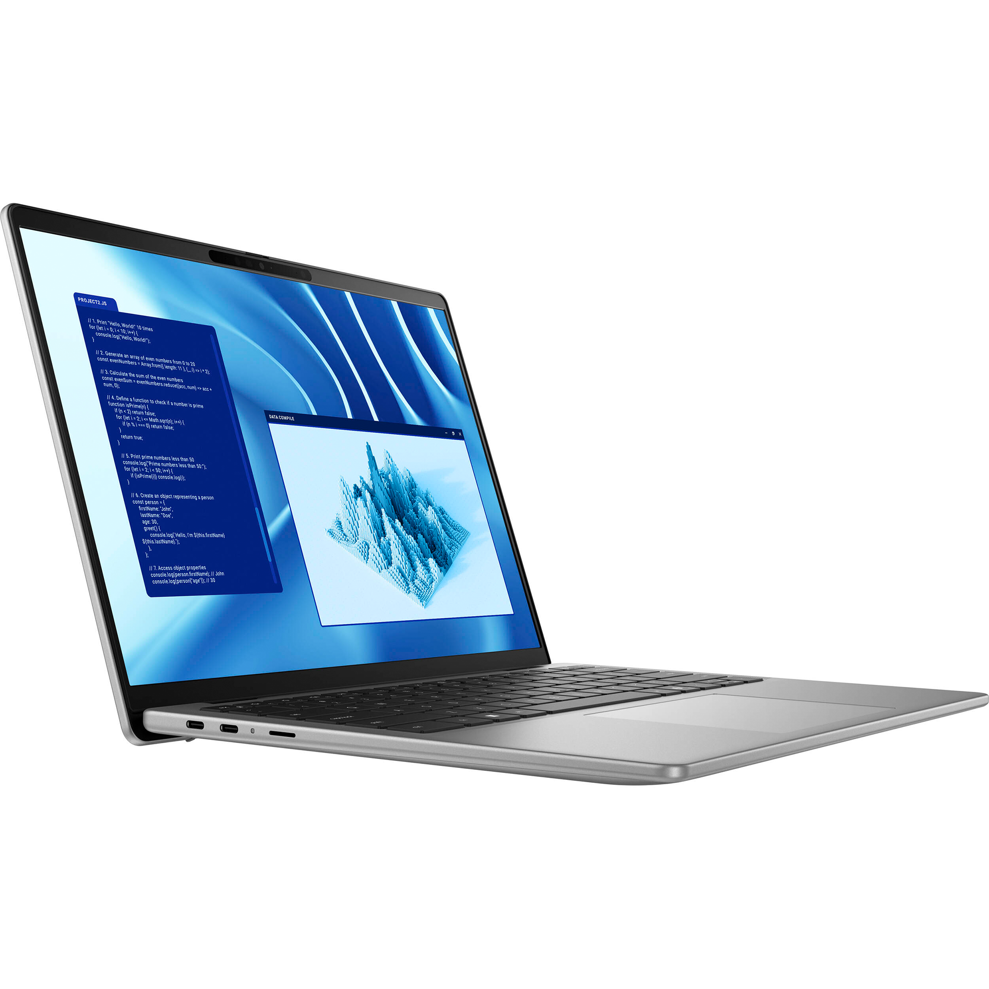 Dell Latitude 7000 7455 14" Touchscreen Copilot+ PC Notebook - QHD+ - Qualcomm Snapdragon X Elite X1E-80-100 - 16 GB - 512 GB SSD - English (US) Keyboard - Aluminum Titan Gray