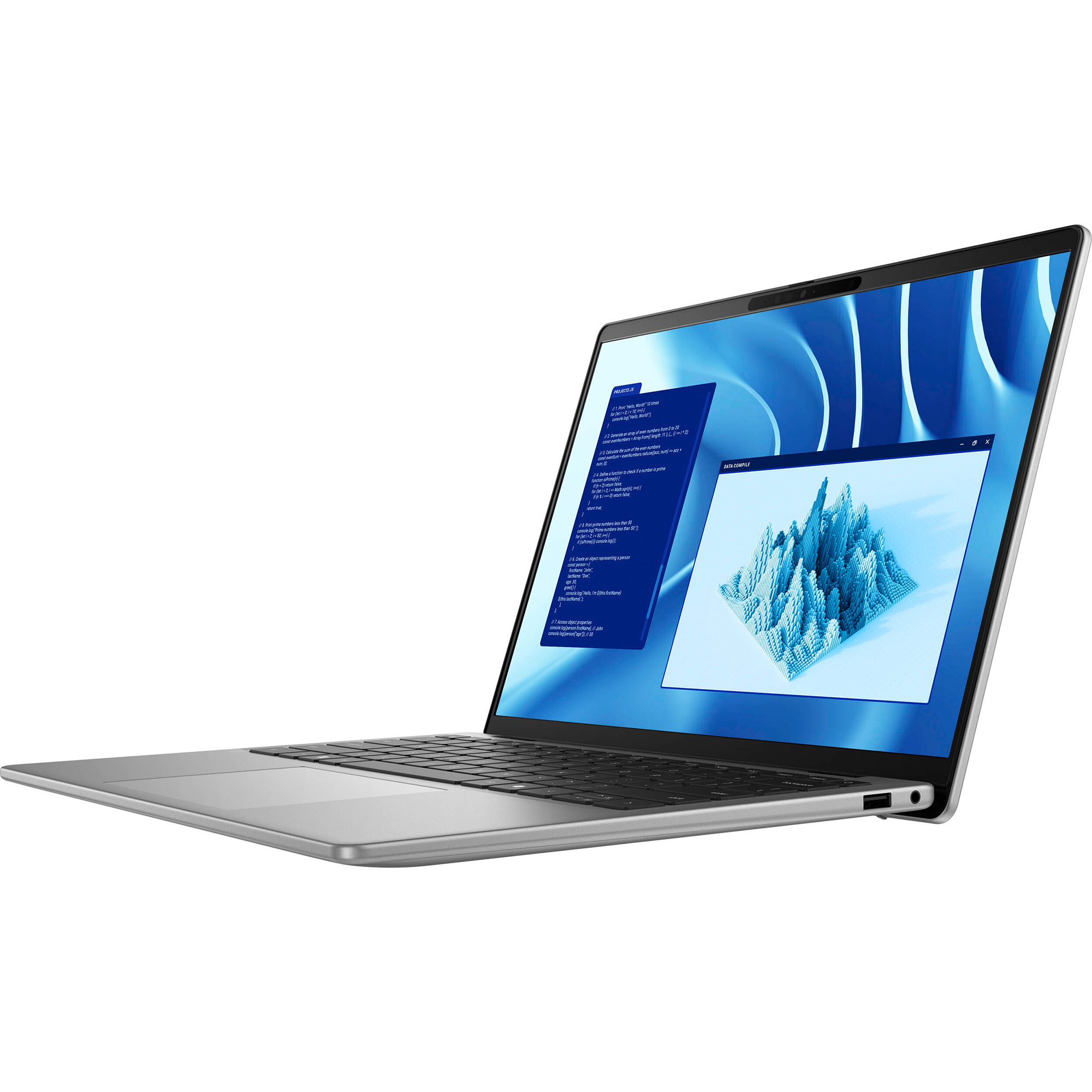 Dell Latitude 7000 7455 14" Touchscreen Copilot+ PC Notebook - QHD+ - Qualcomm Snapdragon X Elite X1E-80-100 - 16 GB - 512 GB SSD - English (US) Keyboard - Aluminum Titan Gray