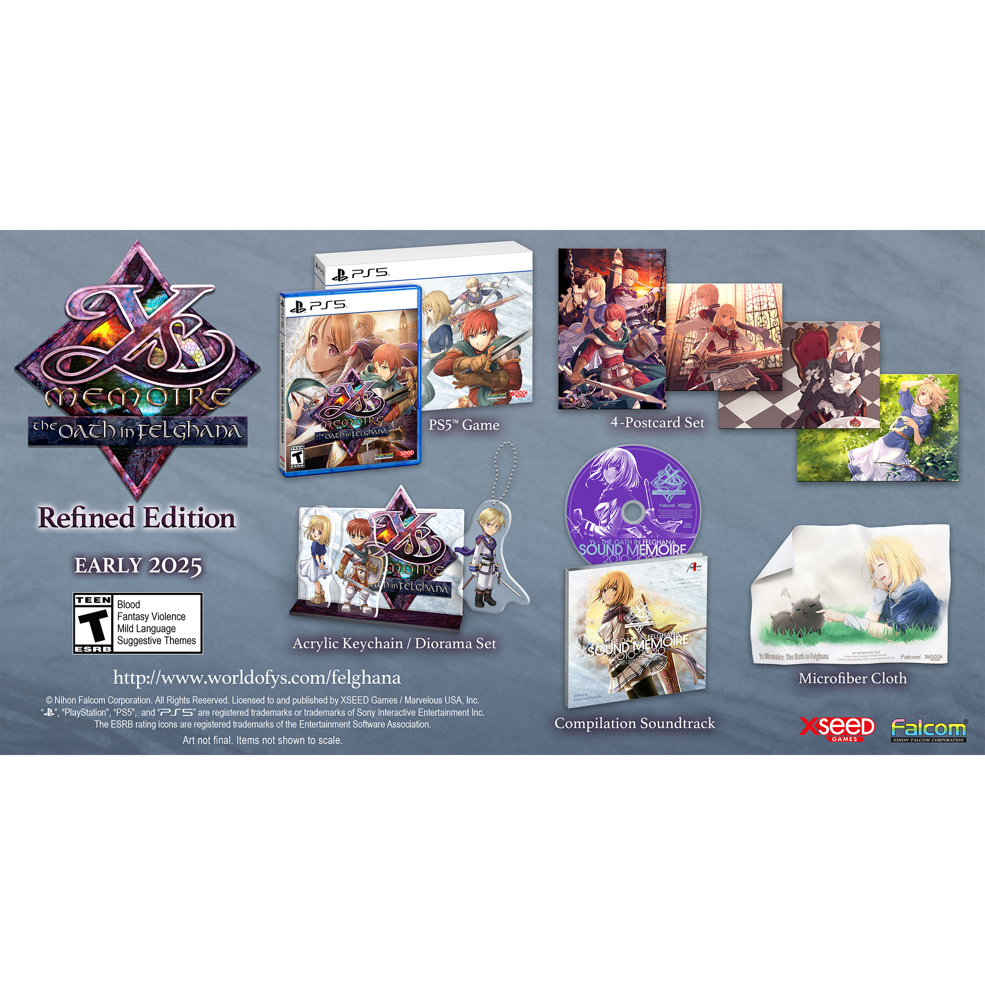 Ys Memoire: The Oath in Felghana - D1 Refined Edition - PlayStation 5