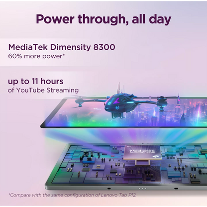 Lenovo IdeaTab Pro TB373FU Tablet - 12.7" 3K - MediaTek Dimensity 8300 Octa-core - 8 GB - 128 GB Storage - Android 14 - Luna Gray