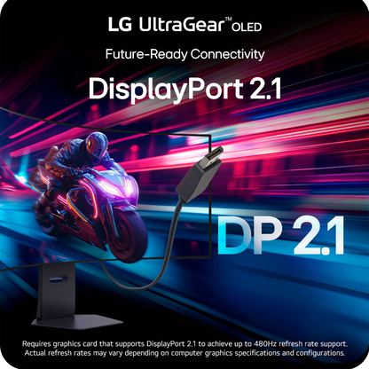 LG UltraGear™ OLED 44.5" 5K2K HDR Dual Mode 165 Hz Curved Gaming Monitor